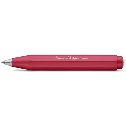 клип для ручки kaweco sport nostalgie черный Ручка шариковая Kaweco AL Sport, корпус: красный, 1,0 мм