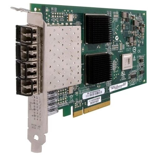 Сетевой адаптер QLogic QLE2564-CK Quad Port FC HBA, Multimode Optic LC, 8G, PCI-e qle2460 ck fc qlogic qle2460 single port fc hba multimode optic lc 4g pci e