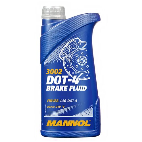 MANNOL Brake Fluid DOT-4 3002 Жидкость тормозная 1л