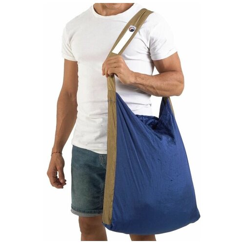 Сумка складная Ticket to the Moon Eco Bag Large (30л.) Royal Blue/Brown