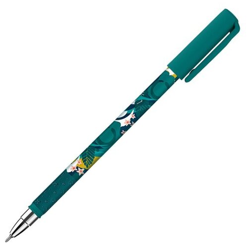 LOREX Ручка масляная Slim Soft Grip Shine Like a Flower 0.5 мм LXOPSSG-SF1, 1 шт.