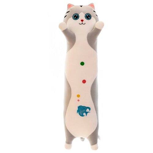 Купить Мягкая игрушка подушка 85 см/Игрушка обнимашка антистресс кот Батон/Игрушка длинная кот, текстиль, unisex