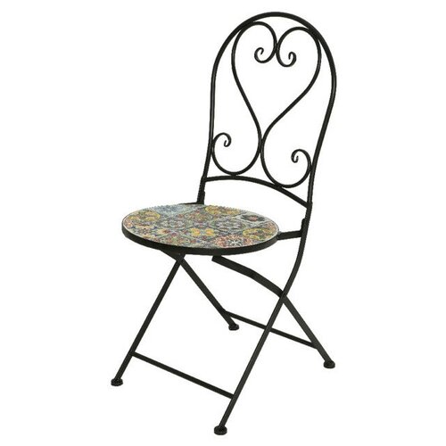фото Стул мозаика брага 39х47х94см металл складной kaemingk