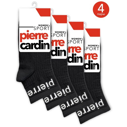 Носки Pierre Cardin, 4 пары, 4 уп., размер 35-37, черный