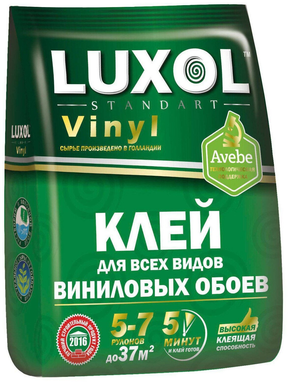 Клей обойный «LUXOL винил» (Standart) пакет 180г.