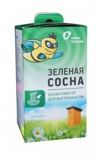 Биоактиватор Зеленая Сосна 300 для дачных туалетов и биотуалетов (12 пакетиков) (Живые бактерии) - фотография № 3