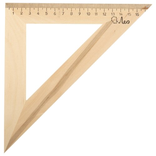 Лео WTL-4518 Треугольник деревянный 18 см 45 градусов 363₽