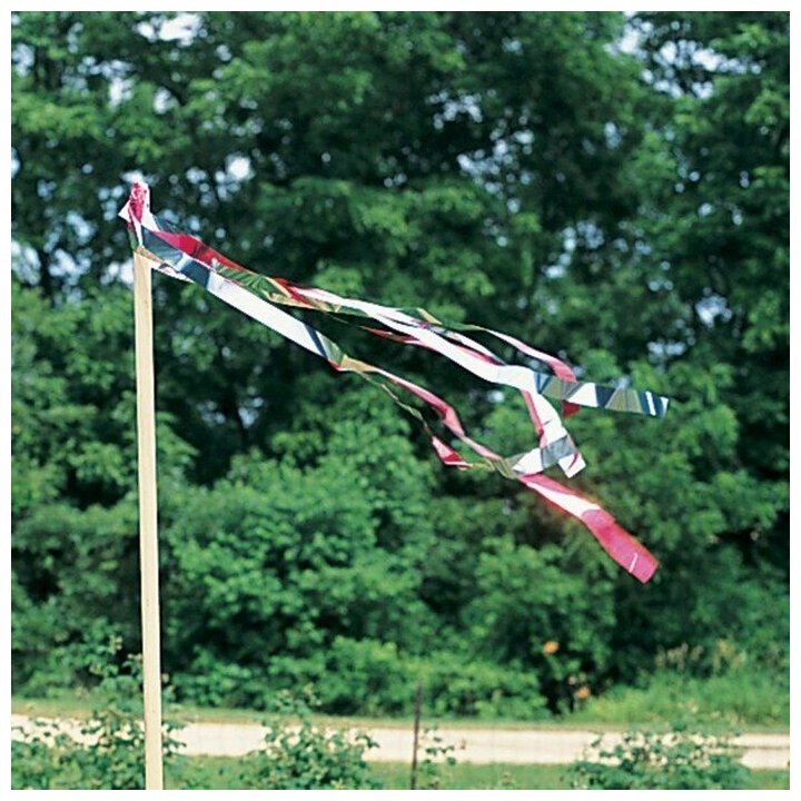 Отпугиватель птиц Светоотражающая лента "SITITEK" (150м) красно-серебристая - фотография № 3