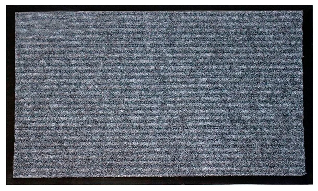 Коврик придверный влаговпитывающий грязезащитный Viva Terra 80х120 см серый - фотография № 1