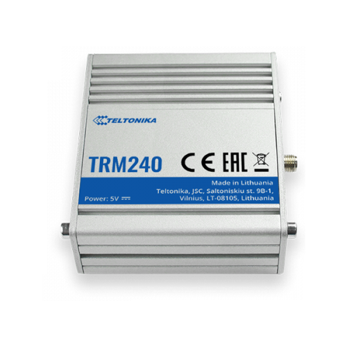 4G LTE модем Teltonika TRM240 серый промышленный модем teltonika trm250