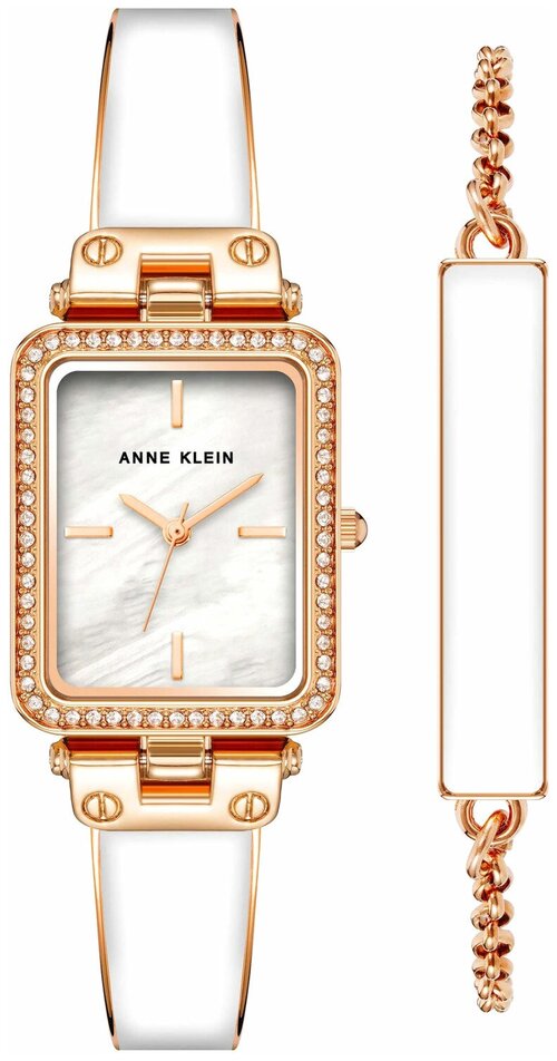Наручные часы ANNE KLEIN Box Set 3898WTST, мультиколор, золотой