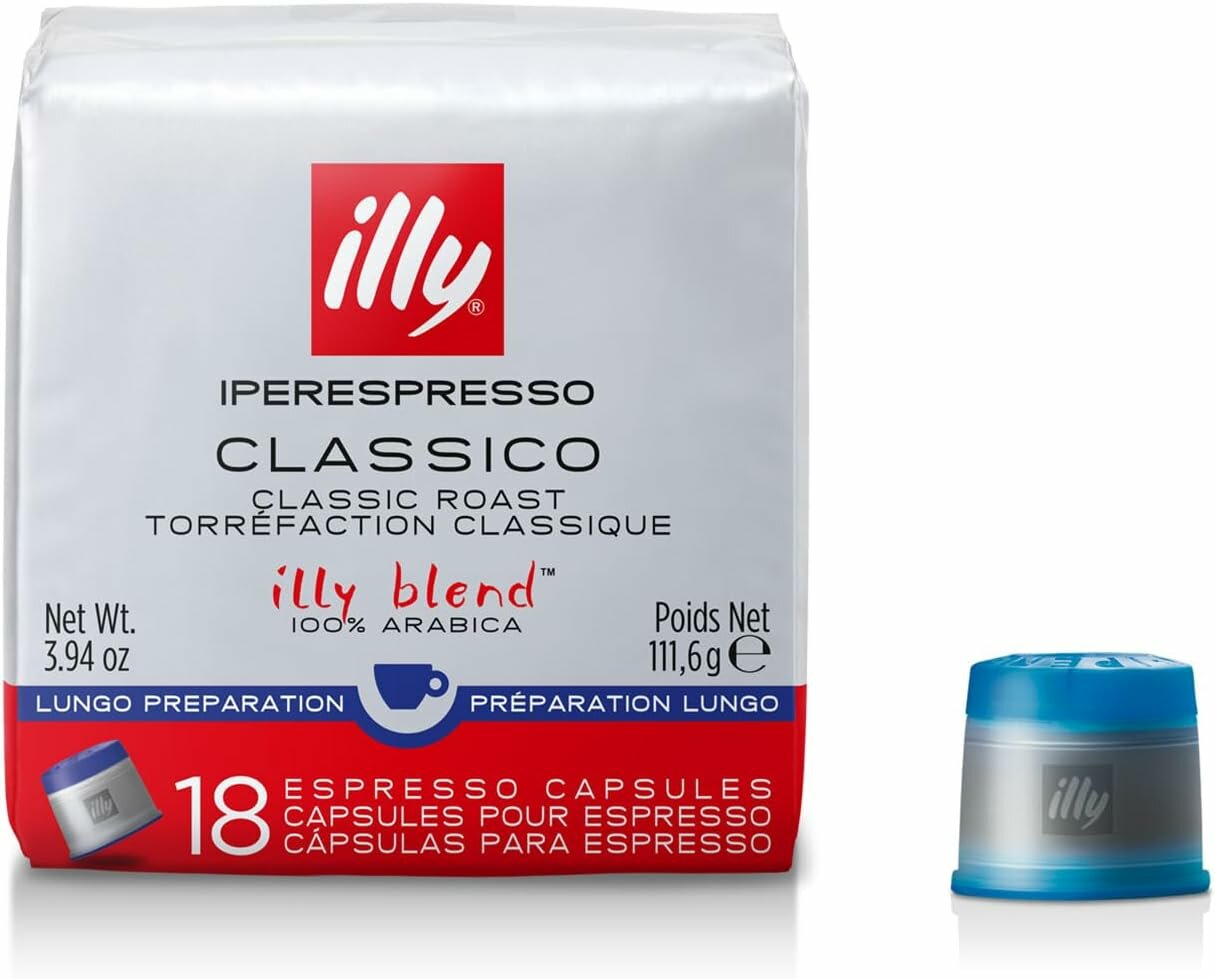 Кофе illy в капсулах iperEspresso (ipso), средней обжарки, lungo, 18 капс