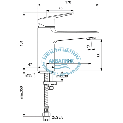 Смеситель Ideal Standard Ceraplan для раковины, хром - фото №10