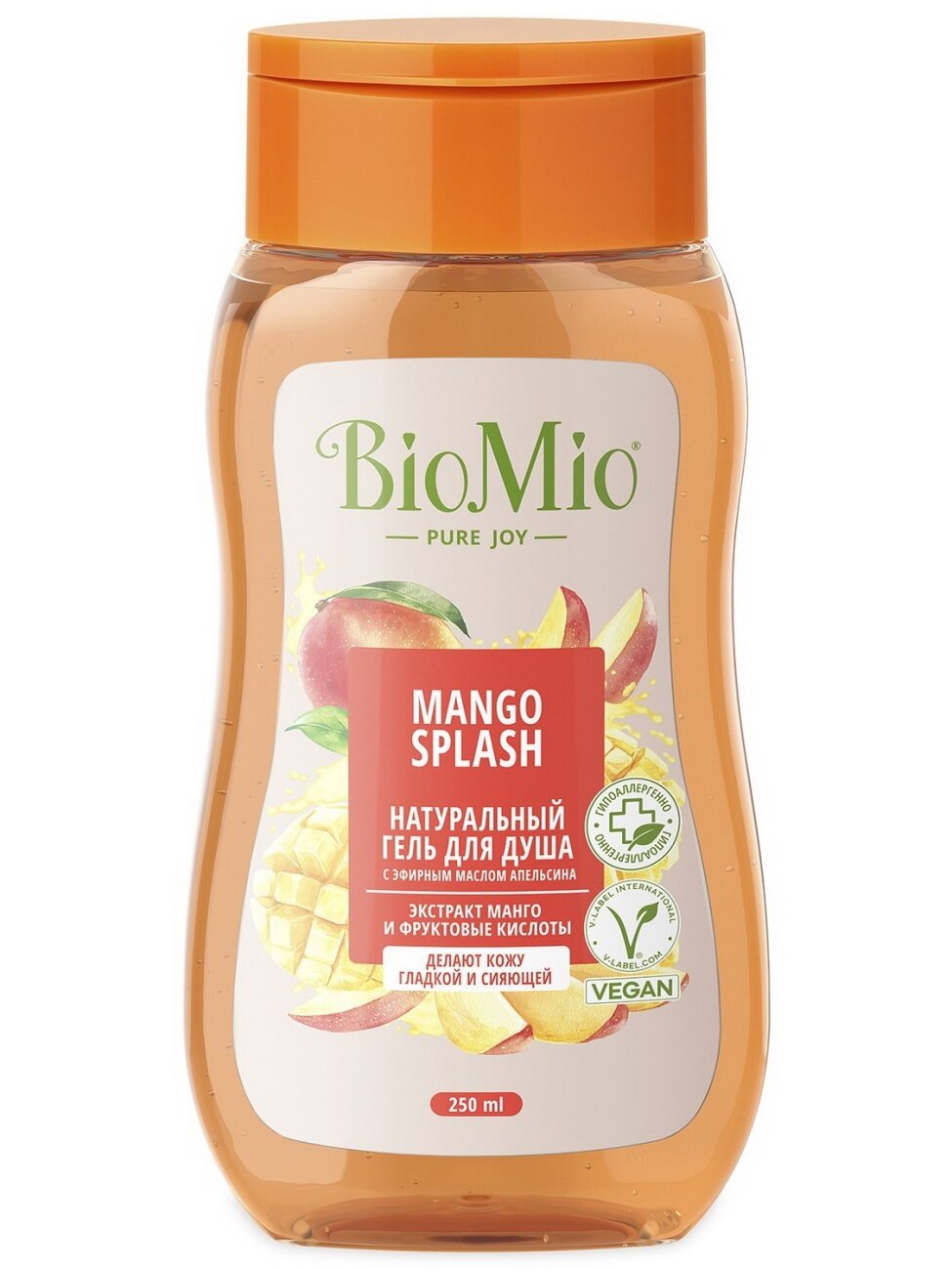 Гель д/душа BioMio BIO SHOWER GEL манго 250 мл 7640168939069