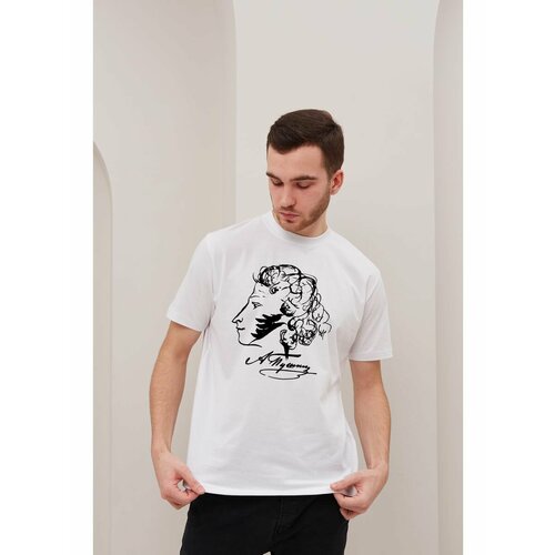 Футболка размер XL, белый, синий, зеленый