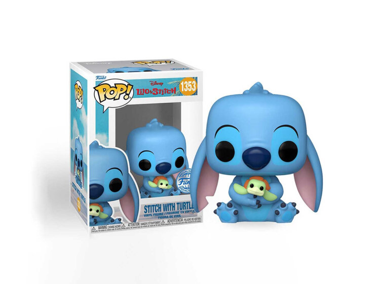 Фигурка Funko POP! Лило и Стич: Стич с черепахой - фото №3