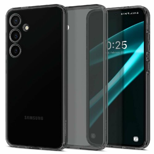 чехол капсула spigen для galaxy a7 2016 liquid crystal кристально прозрачный sgp11841 Чехол Spigen на Samsung Galaxy S24 Plus (ACS07324) Liquid Crystal / Спиген чехол для Галакси С24 Плюс силиконовый, противоударный, с защитой камеры, прозрачный