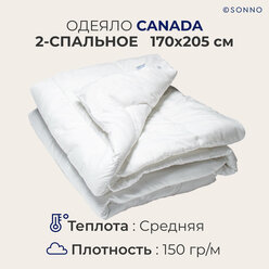 Одеяло SONNO CANADA, 2-спальное, стеганое, гипоаллергенное, всесезонное, 170х205 см