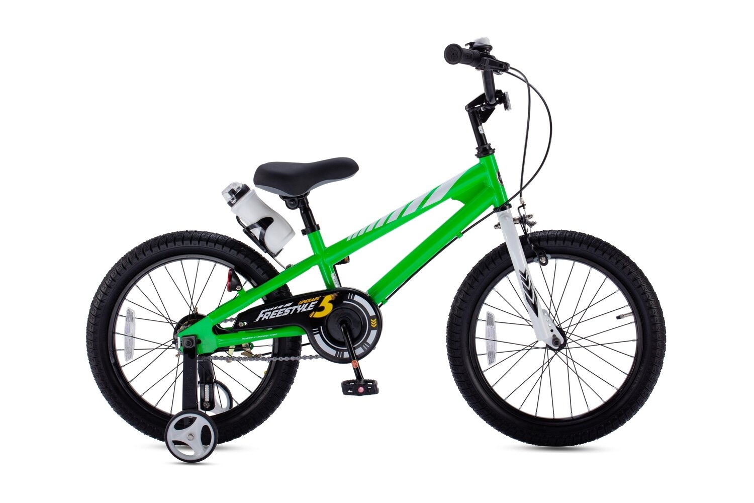 Детский велосипед Royal Baby Freestyle Steel 18, год 2022, цвет Зеленый
