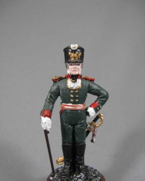 Оловянный солдатик 54мм, Офицер Рижских биргерских рот, 1806-1807 гг.