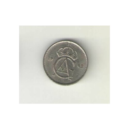 Монета Швеция 10 эре 1962