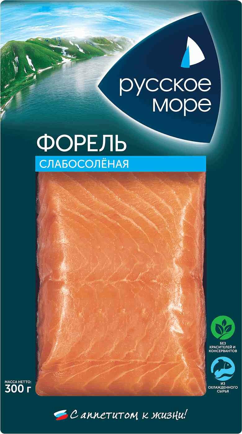 Форель слабосоленая филе-кусок "Русское море"