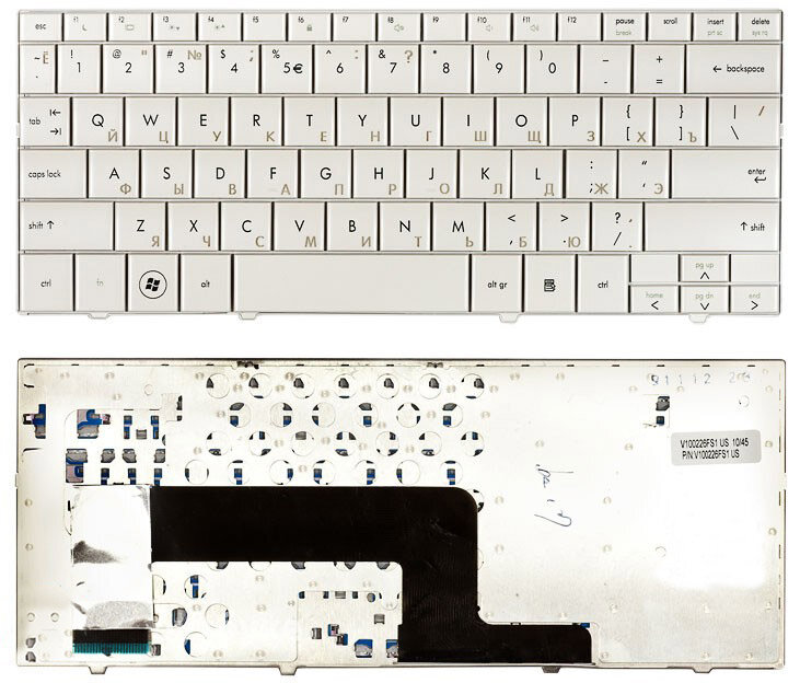 Клавиатура для HP Compaq Mini 110-1000 белая