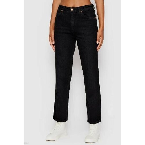 Джинсы Wrangler, размер W25/L32, черный джинсы wrangler размер w25 l32 blue black