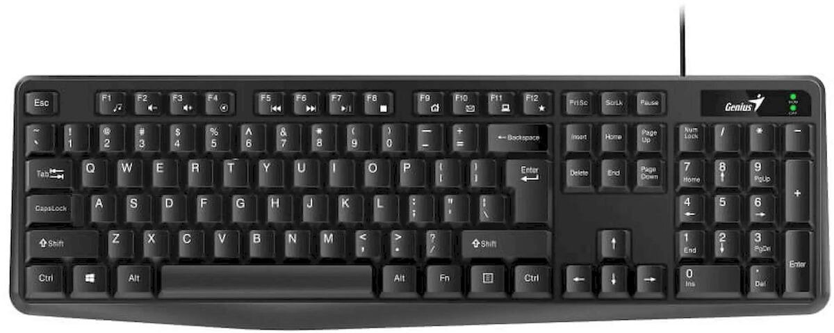 Genius KB-117, RU, USB, Black