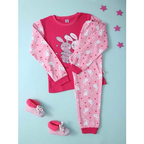 Пижама ELEPHANT KIDS, размер 122, розовый
