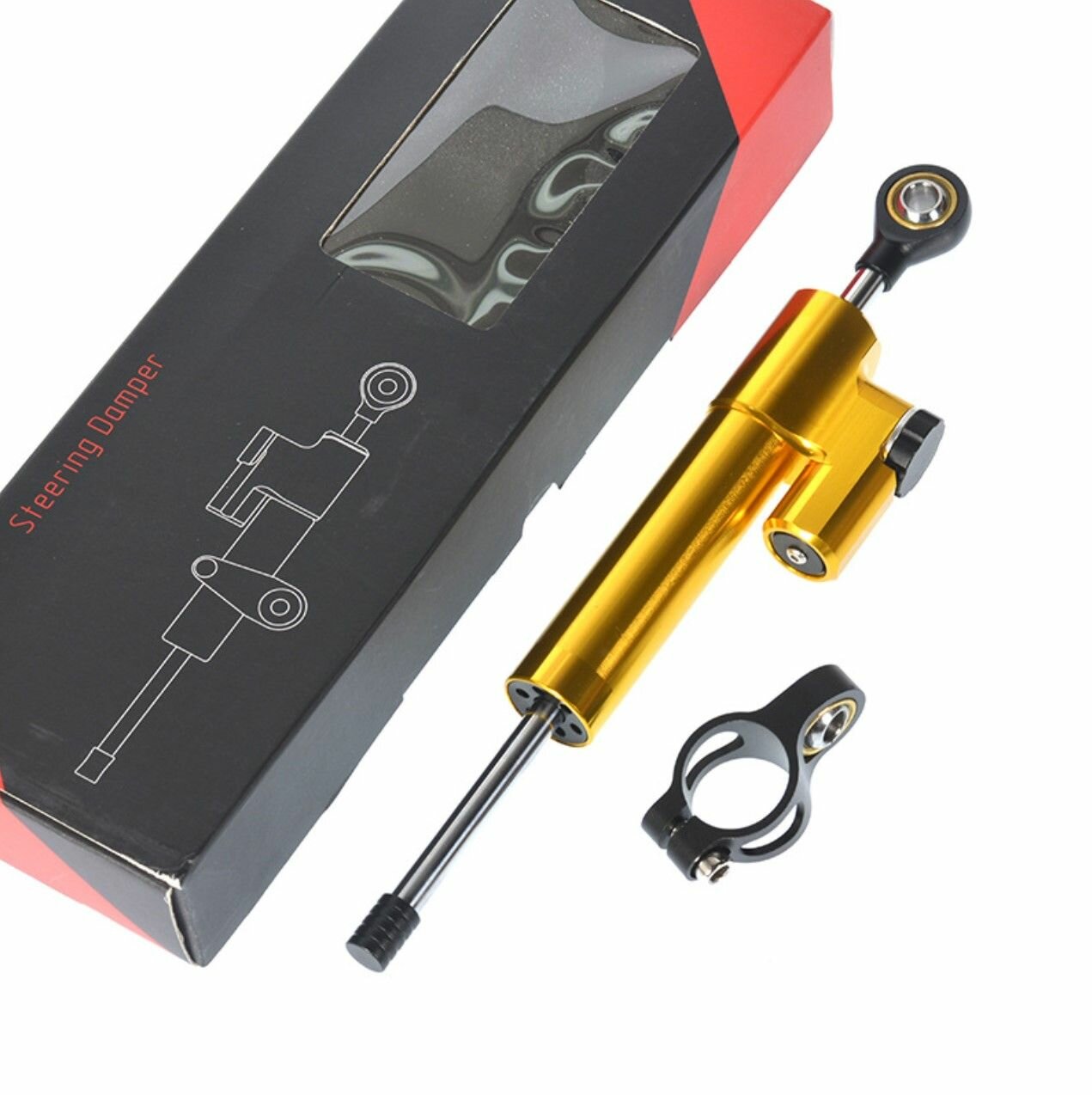 фото Регулируемый Демпфер рулевого управления для электросамоката/мотоцикла антивоблинг