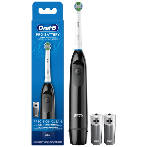 Электрическая зубная щетка Oral-B Precision Clean Pro Battery Черная oral b toothbrushes battery powered medium multicolour