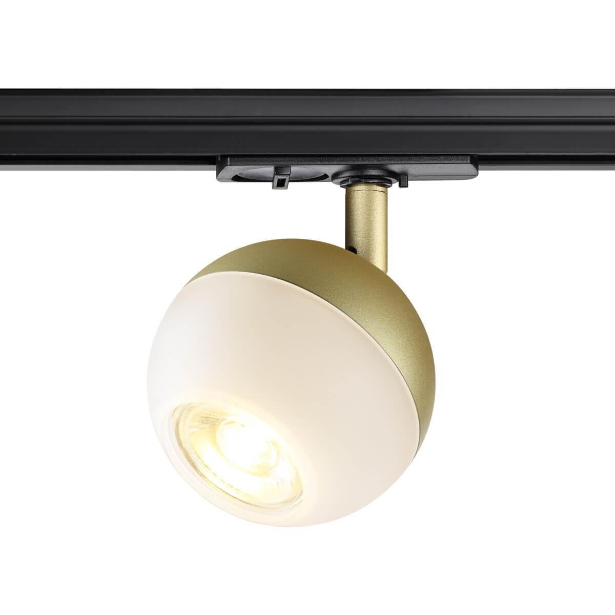 фото 370825 PORT NT22 081 матовое золото Светильник трековый однофазный трехжильный IP20 GU10 9W 220V GARN