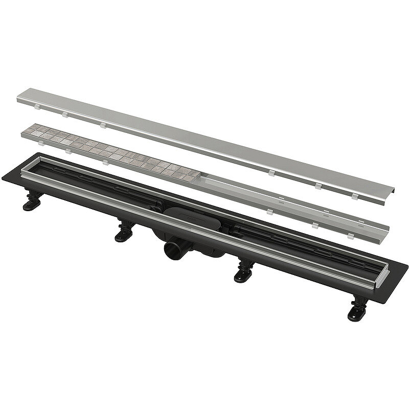 фото Душевой лоток Alcaplast APZ20-850 с решеткой Нержавеющая сталь / под плитку