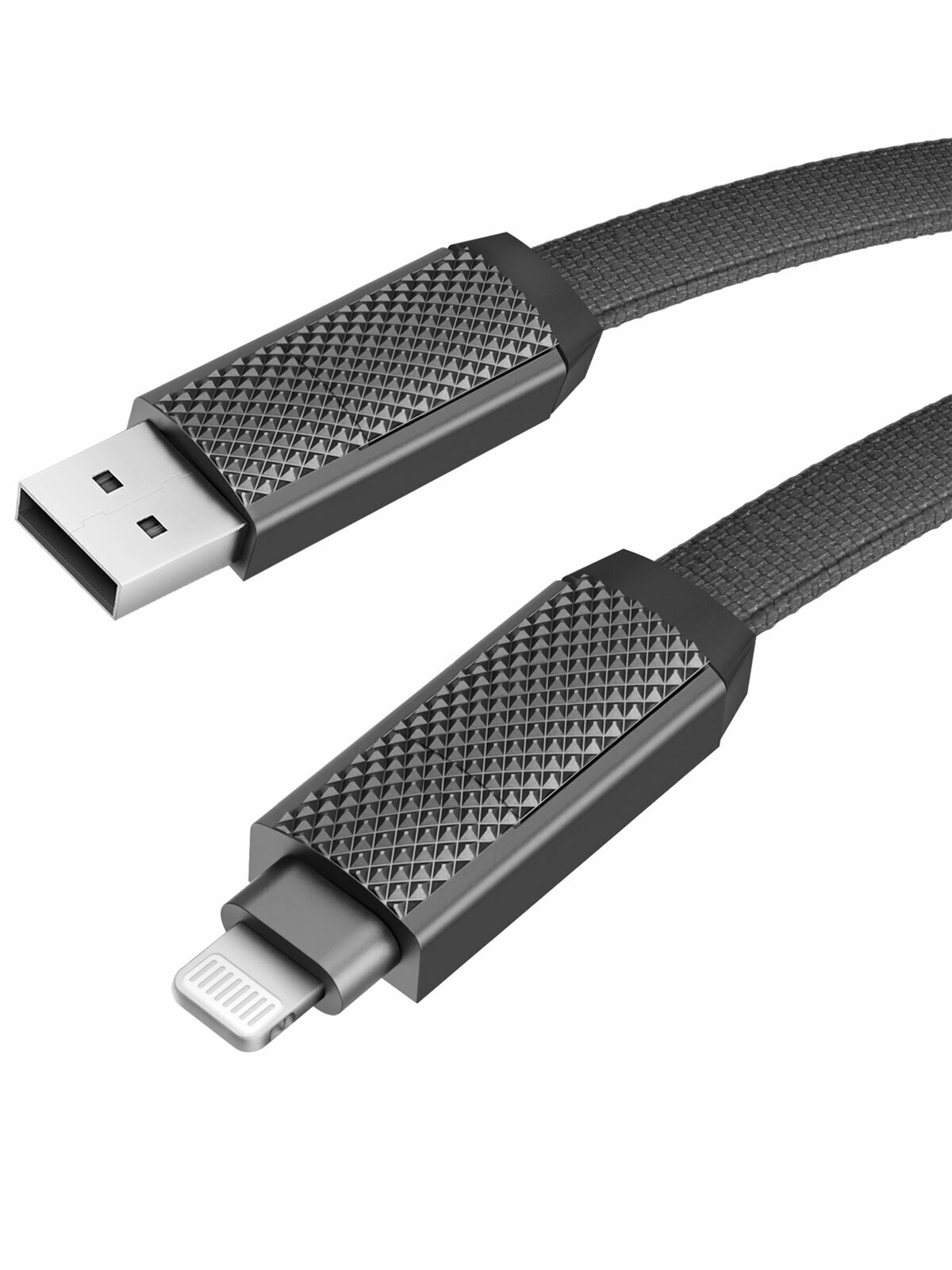 EnergEA Кабель Bazic AluCable 4-in-1 (In USB-A/C, Out USB-C/Lightning) 60W Black 1.0m