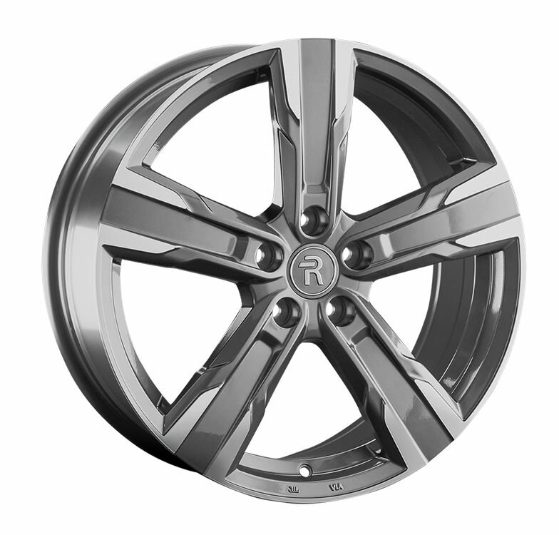 Колесный диск Replay MR219(B) 19x7.5" PCD5x112 ET32 D66,6 темно-серый глянцевый с полированными лучами