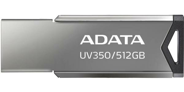 Флеш Диск A-DATA 512GB UV350, USB 3.2, Черный