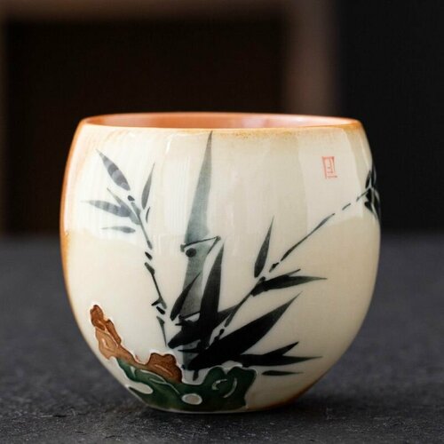 Пиала Для Чая Из Фарфора С Фабрики Цзиндэчжэнь В Ассортименте. Объем 150мл, 1шт, Для Чайной Церемонии.