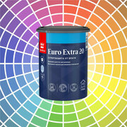 Краска моющаяся Tikkurila Euro Extra 20 для влажных помещений база А 0.9 л