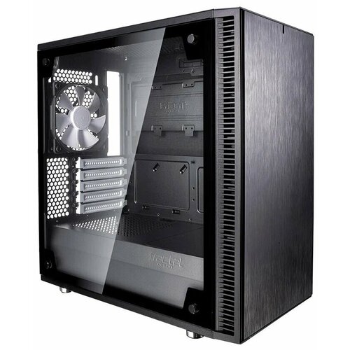 Компьютерный корпус Fractal Design Define Mini C TG черный корпус mini itx fractal design define nano s без бп чёрный