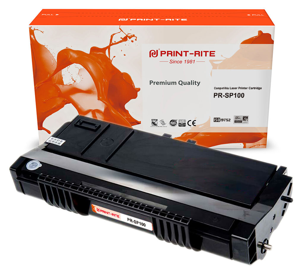 Картридж лазерный Print-Rite TFR864BPU1J PR-SP100 SP100 черный (2000стр.) для Ricoh SP100/100SU/100SF