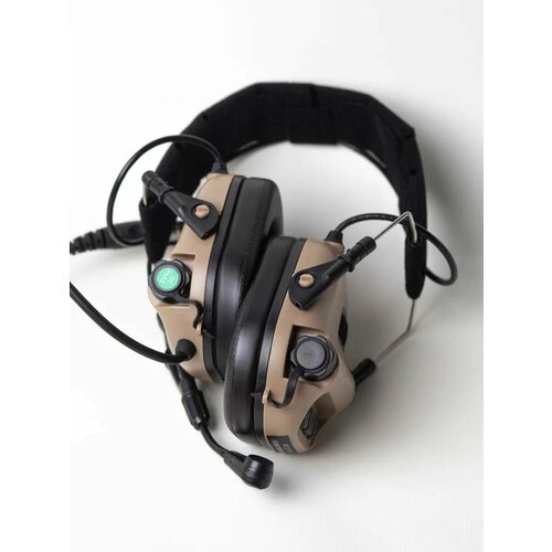 Тактические наушники для стрельбы EARMOR с микрофономгарнитурой койот 19500₽