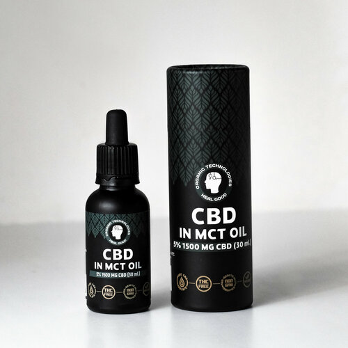 Масло CBD / 1500 мг. 5% 30 мл. / CBD OIL / КБД масло / каннабидиол / HealGood