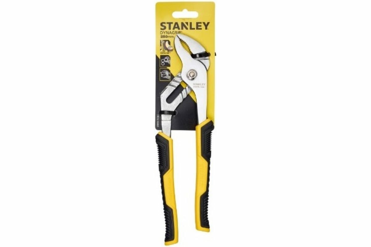 Сантехнические клещи STANLEY Control-Grip STHT0-74361 250 мм черный/желтый