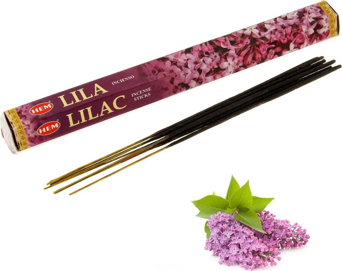 Hem Incense Sticks LILA / LILAC (Благовония сирень, Хем), уп. 20 палочек.