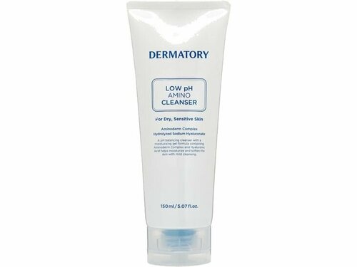 Очищающий гель для лица с аминокислотами Dermatory PRO HYAL SHOT LOW pH AMINO CLEANSER