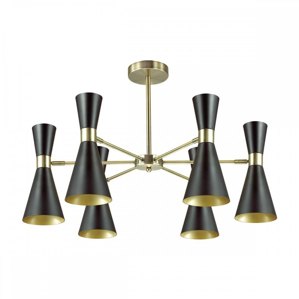 Люстра на штанге с лампочками Lumion Quinn 3662/6CLamps E14 Свеча — фото 1