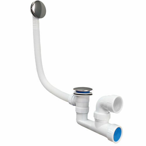 Сифон для ванны ALFA клик-клак механизм автомат с переливом хромированный 1320₽