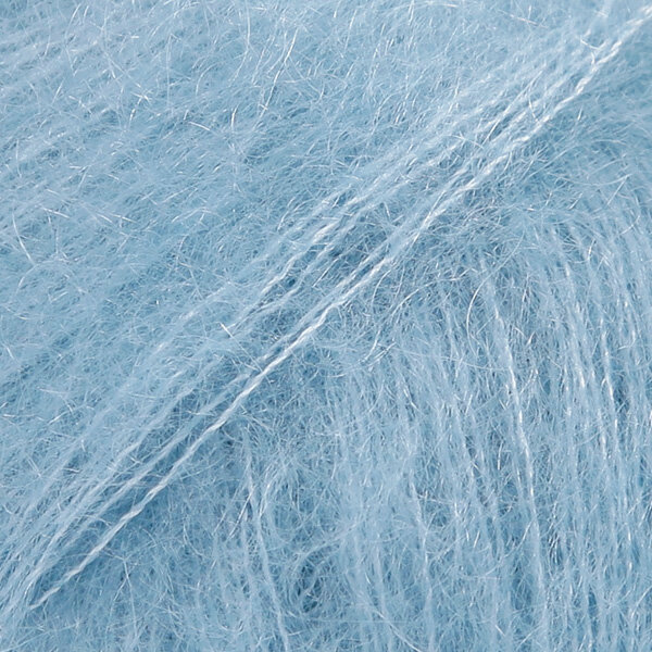 Пряжа drops kid-silk 08 grey blue 25 гр 200 м 75 % мохер 25 % шелк 2 мотка