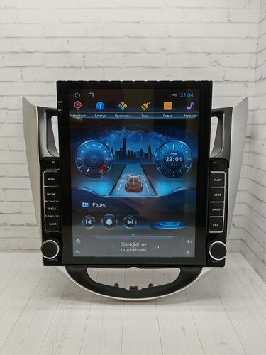 Изображение товара Магнитола андроид Tesla для Hyundai Solaris; Accent 2010-16г/ 8-ядер/4+64гб/Android-Auto/CarPlay